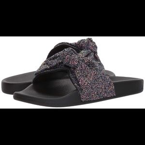 Kate spade glitter pool slides